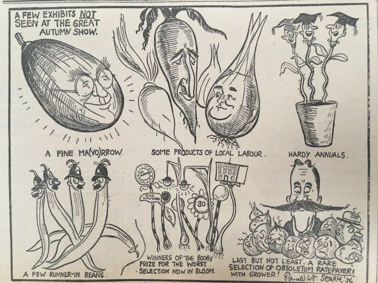 360919 Ronald Searle vegetable show Cartoon